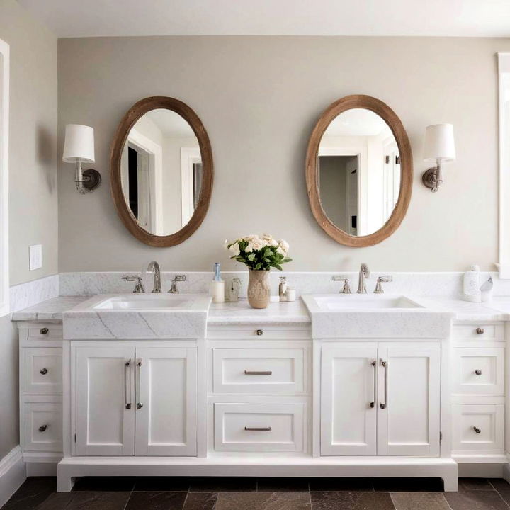 dual sinks to add a touch of elegance