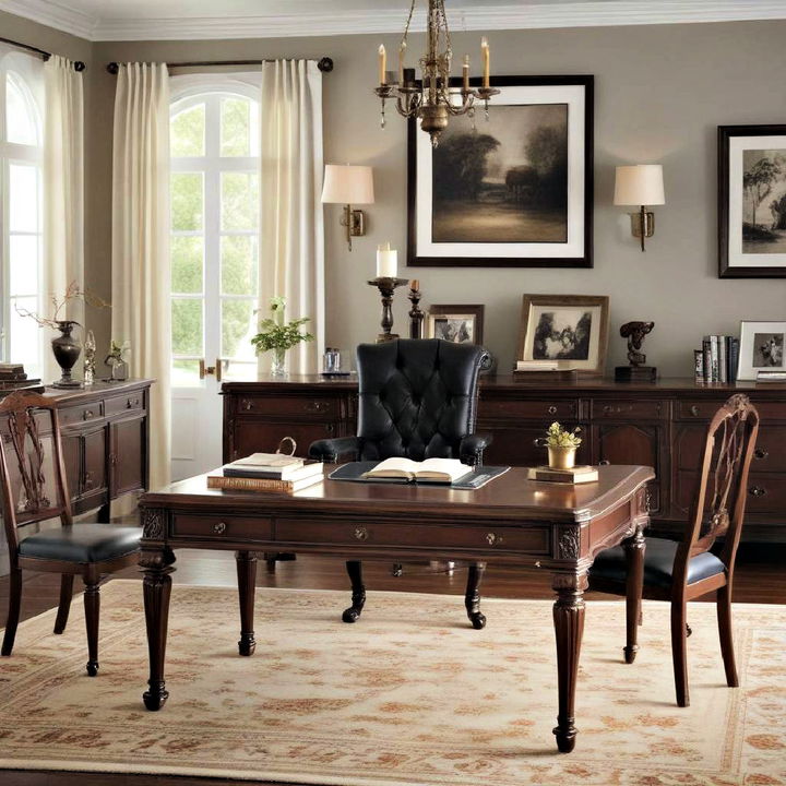 durable and elegant dark wood furnishings