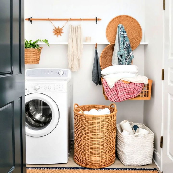 durable and functional bamboo laundry hamper