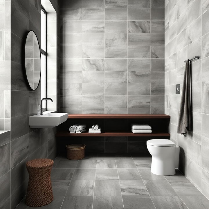 durable grey porcelain tiles