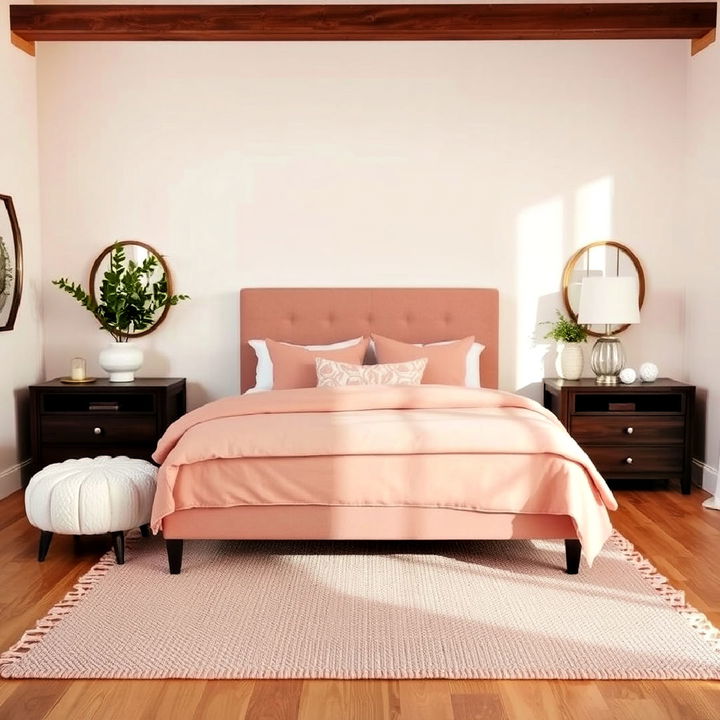 dusty rose area rug for bedroom