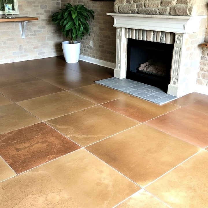 earthy stain for a natural stone look