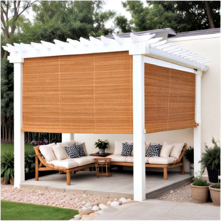 easy to roll bamboo blinds shade