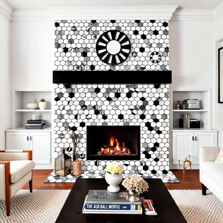 eclectic fusion fireplace