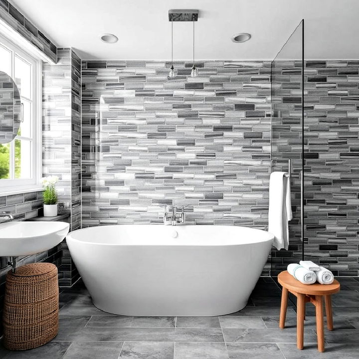 eco friendly recycled grey glass tiles