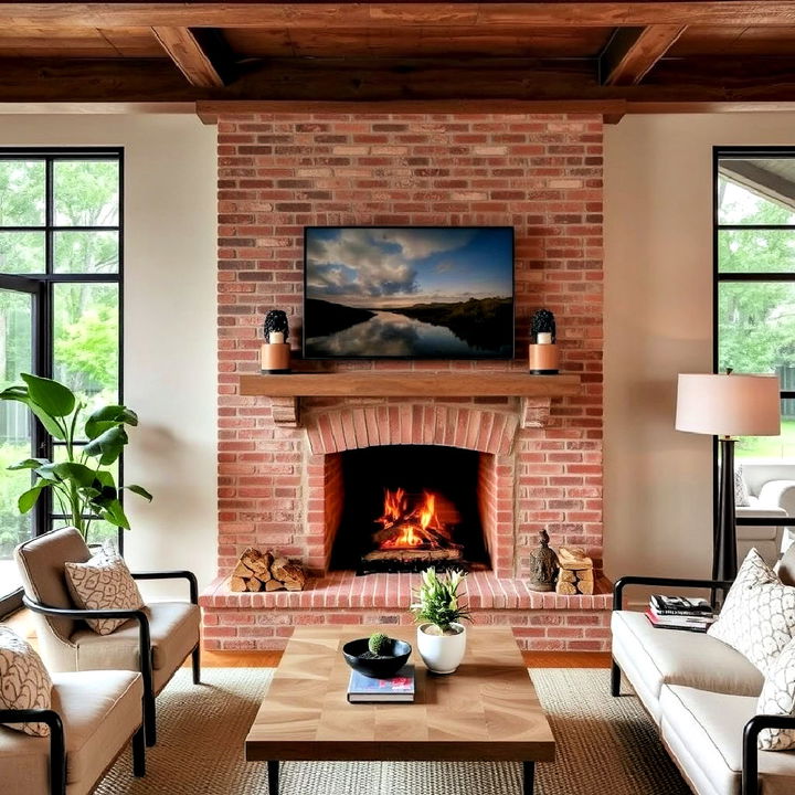 eco friendly stucco fireplace with recycled materials