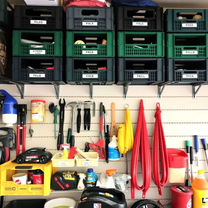 efficient garage organization idea