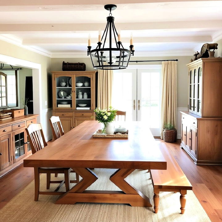 elegance farmhouse dining table