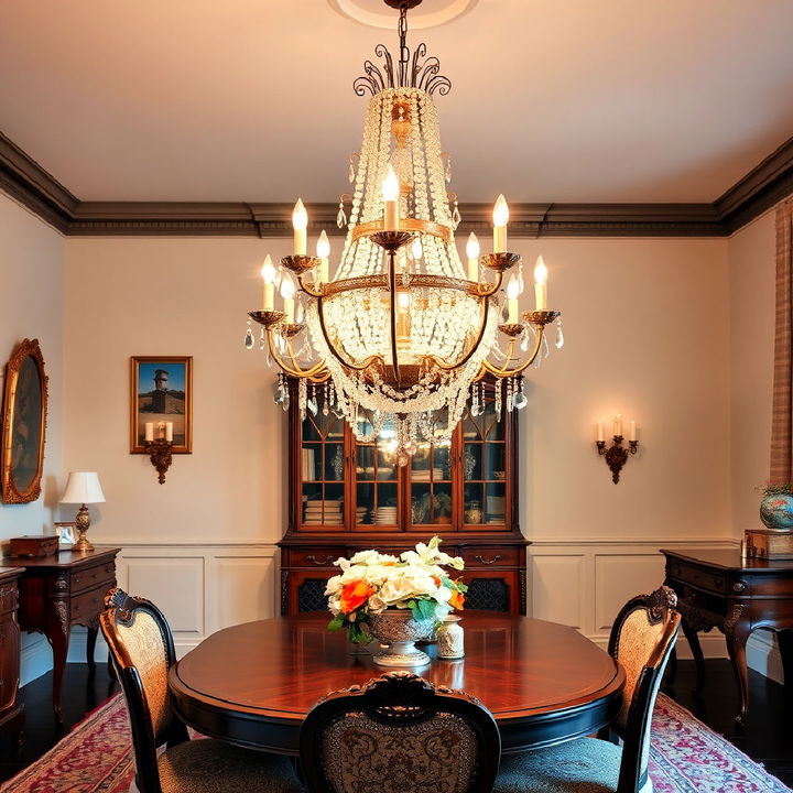 elegance ornate chandelier for dining room