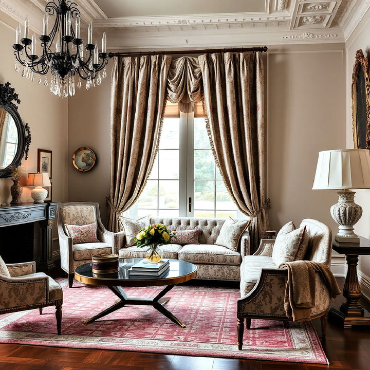 elegant fabrics into interior design