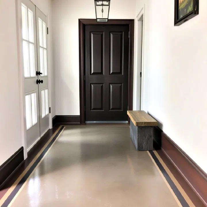 elegant painted borders floor