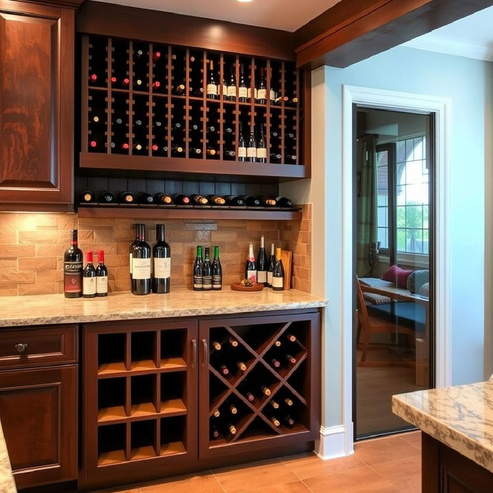 elegant wine storage