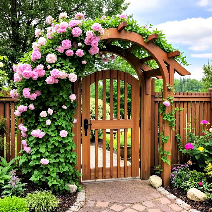 enchanting garden arbor gate