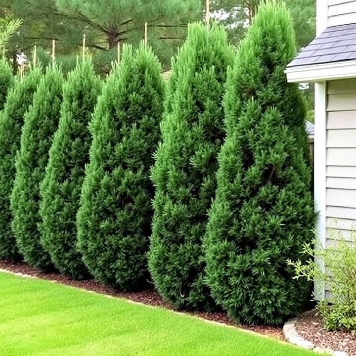 enhance privacy with pine tree screens