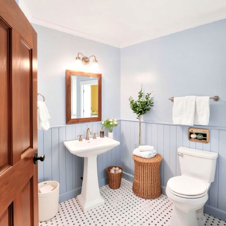 enhance your bathroom with beadboard panels