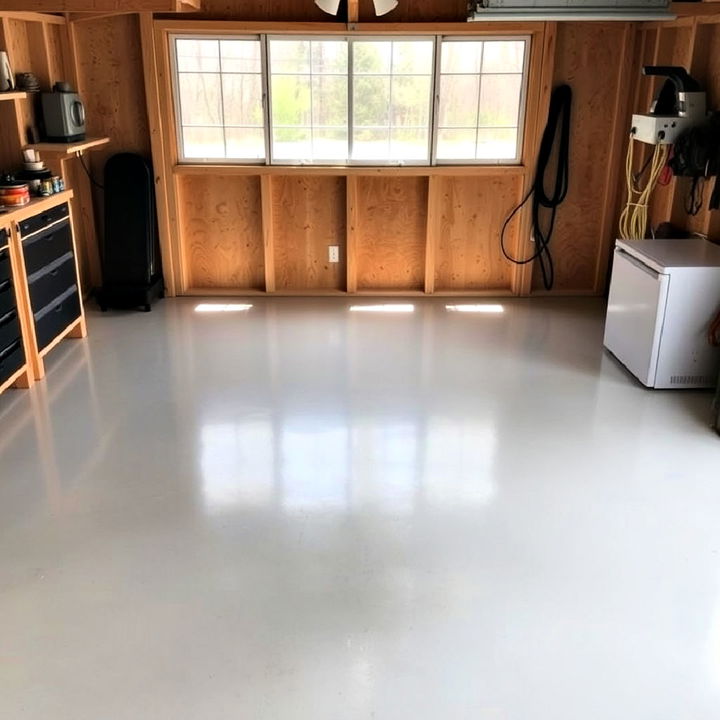 epoxy coated concrete floor