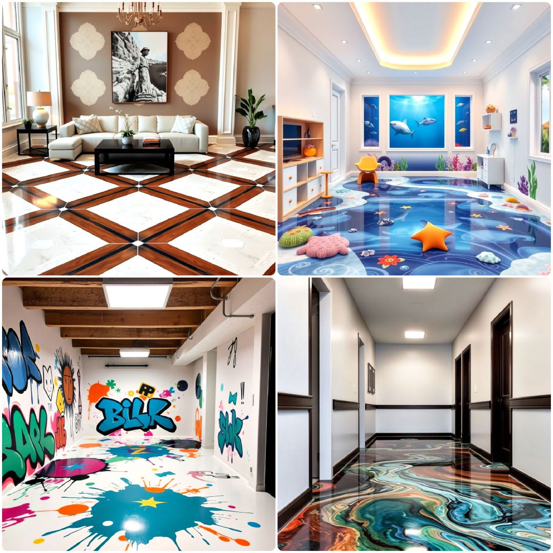 30 Epoxy Floor Designs You'll Love