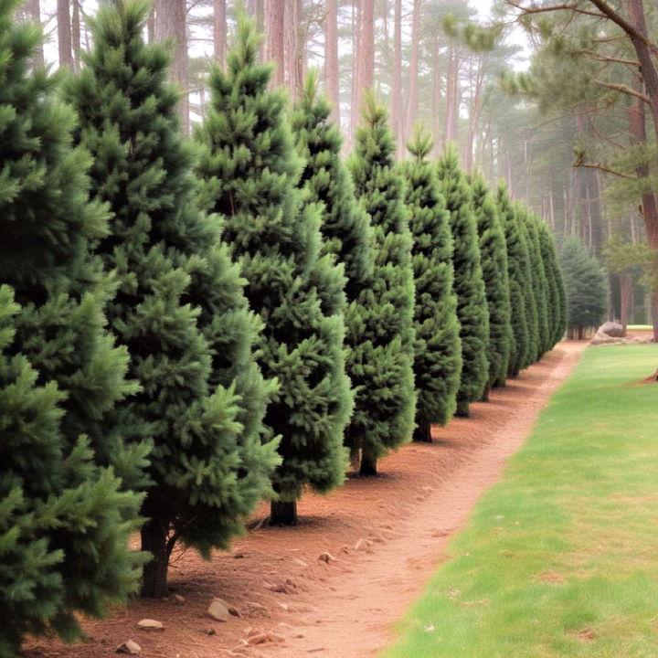 establish a pine tree landscape windbreak