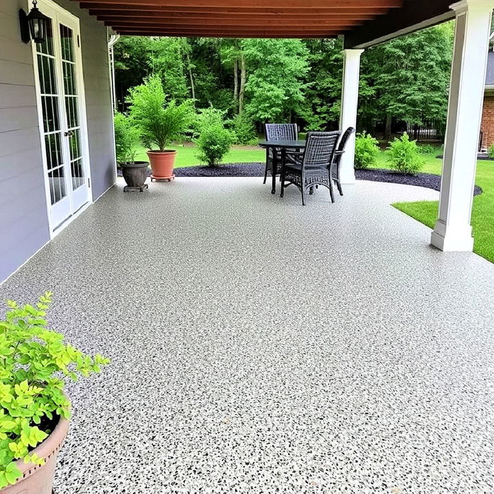 exposed aggregate concrete floor