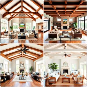 exposed beam living room ideas