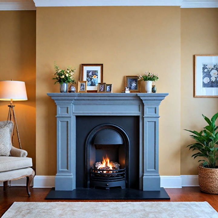 faux fireplace door to conceal a hidden room