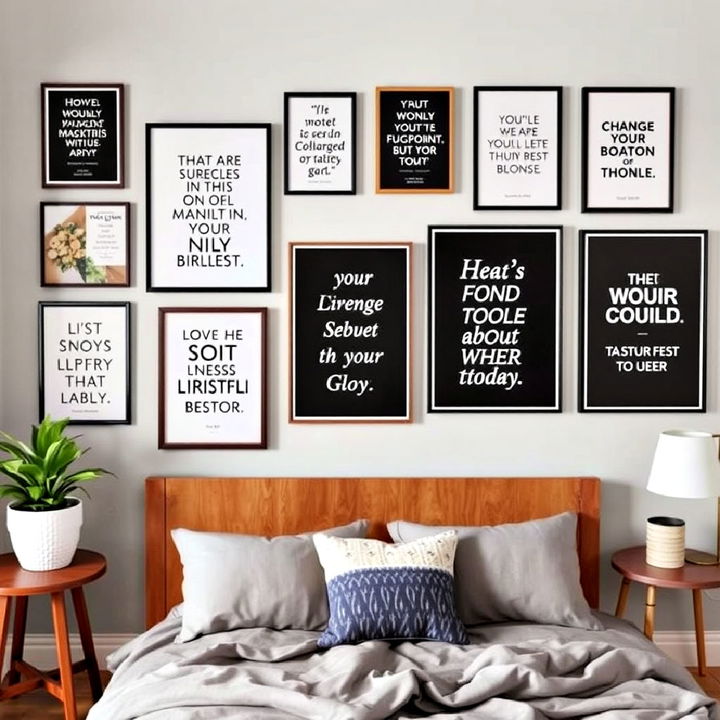 fill your gallery wall with inspirational poster