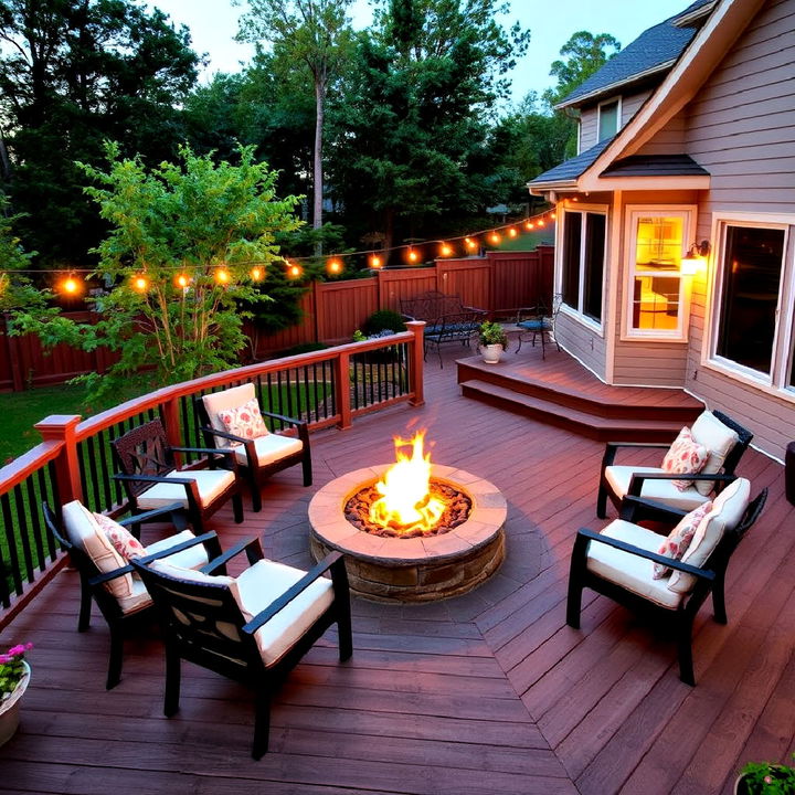 fire pit deck for cozy social events