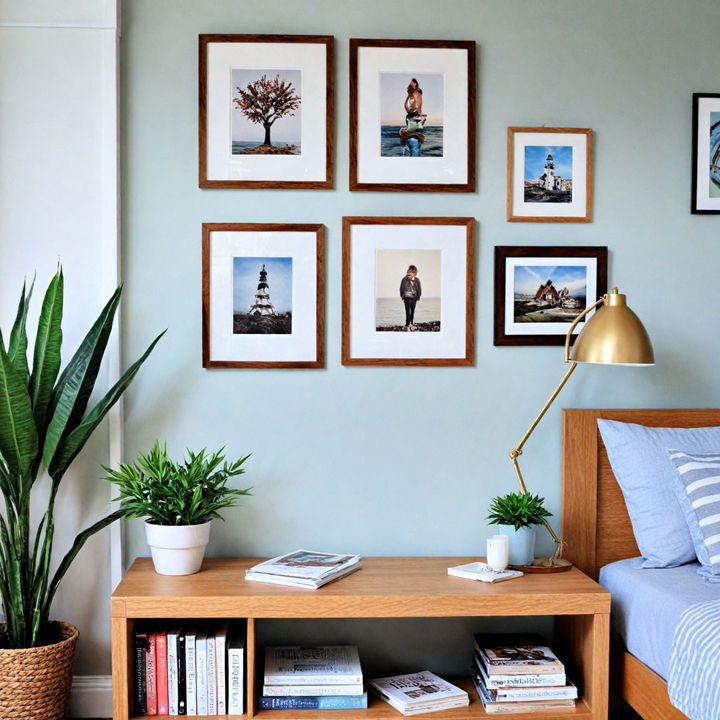 floating frames gallery wall for an airy look