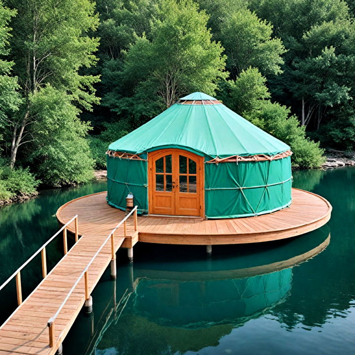 floating yurt tiny house