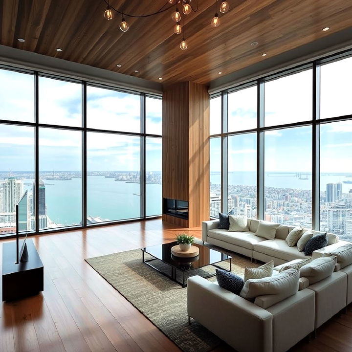 floor to ceiling windows penthouse