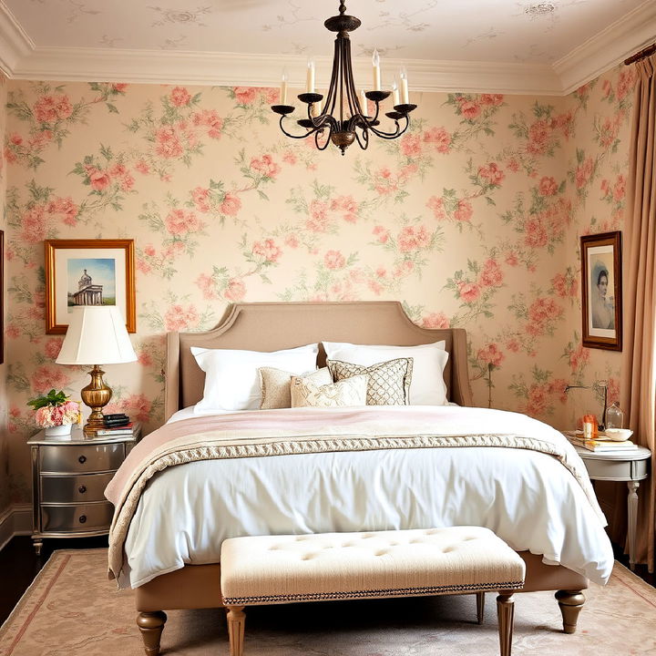 floral wallpaper for blair waldorf bedroom