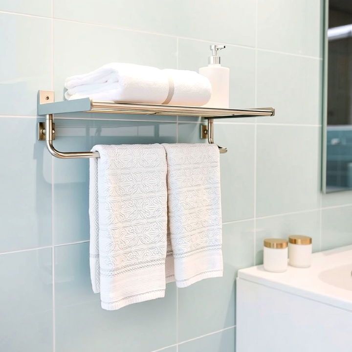 foldable bathroom towel rack