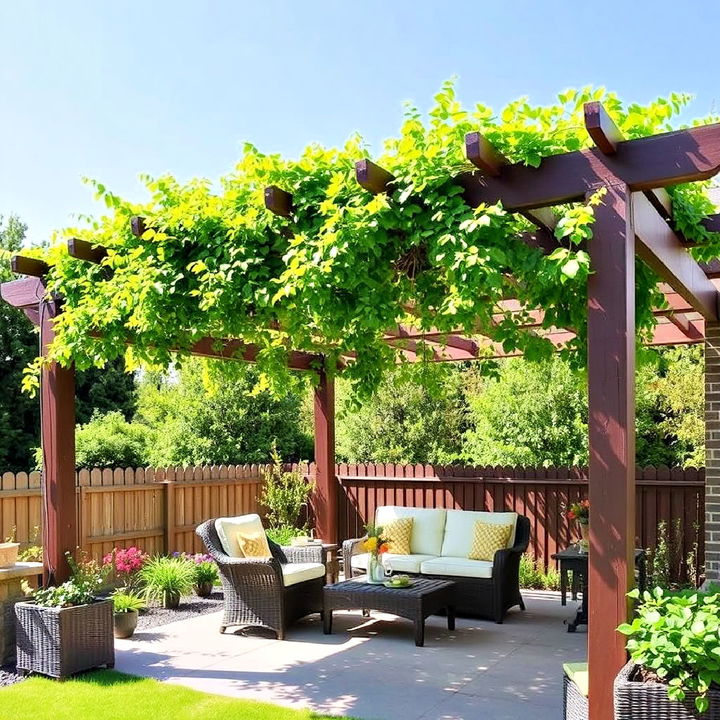 foliage to create a lush canopy for pergolas