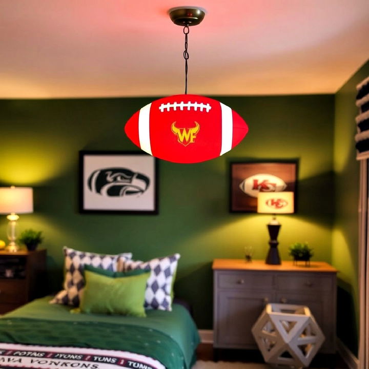 football themed lighting to add fun to any room