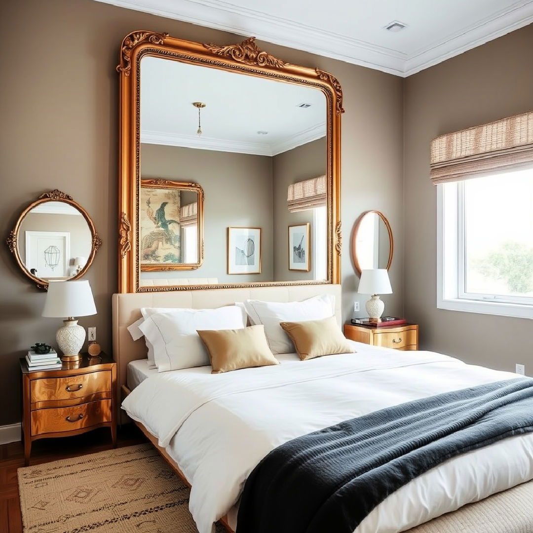 framed mirror to reflect light