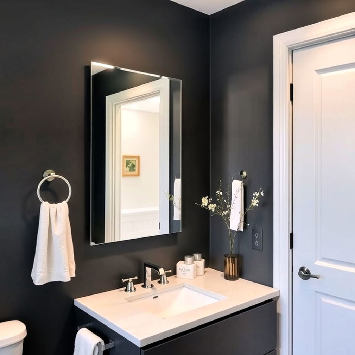 frameless vanity mirror for a minimalist look