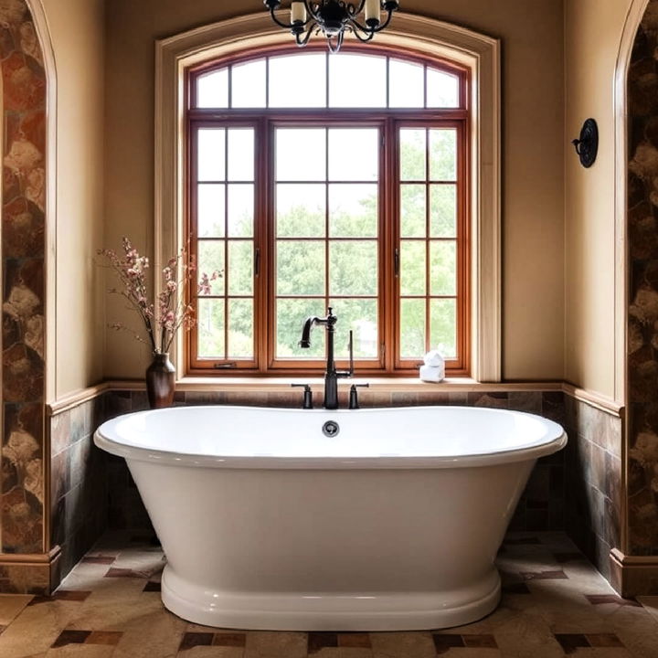 freestanding bathtub tuscan bathroom