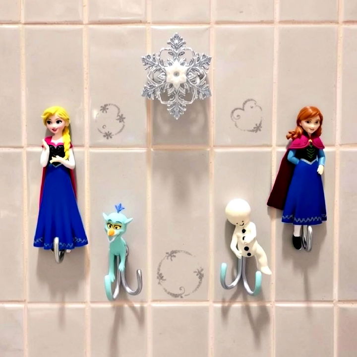 frozen themed shower hooks