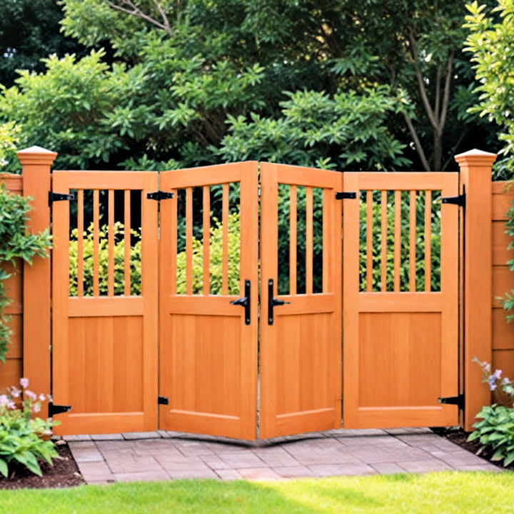 functional bi fold garden gate