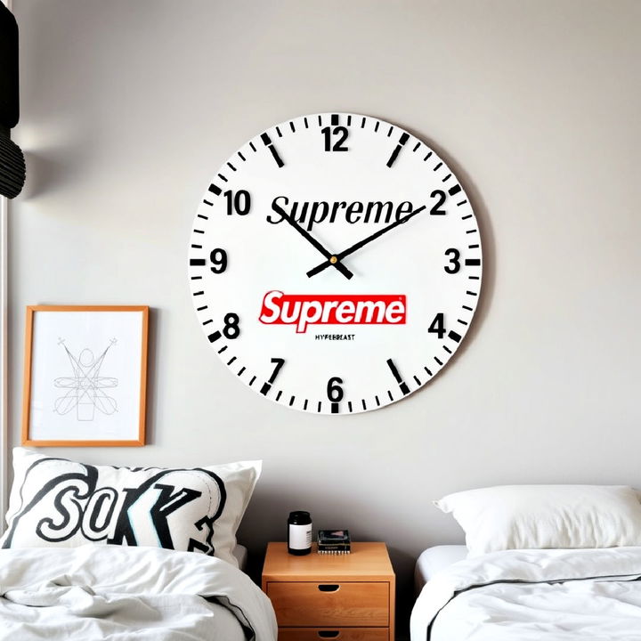 functional branded clock for decor