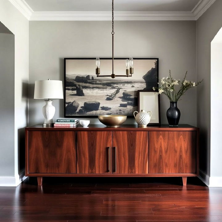 functional large wooden sideboard