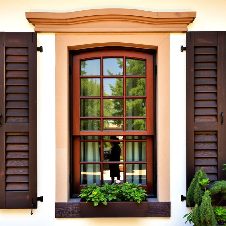 functional wooden shutters