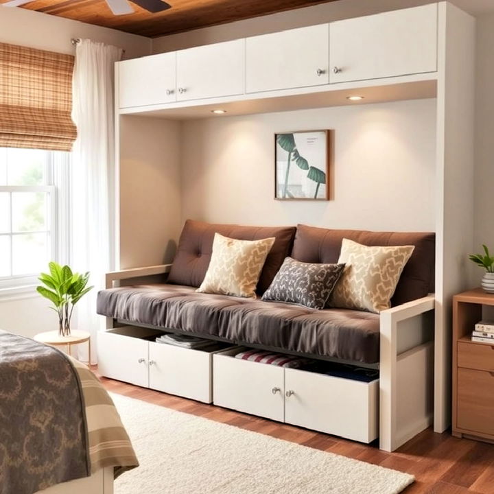 futon with built in storage