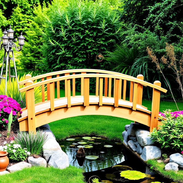 garden arch wooden bridge