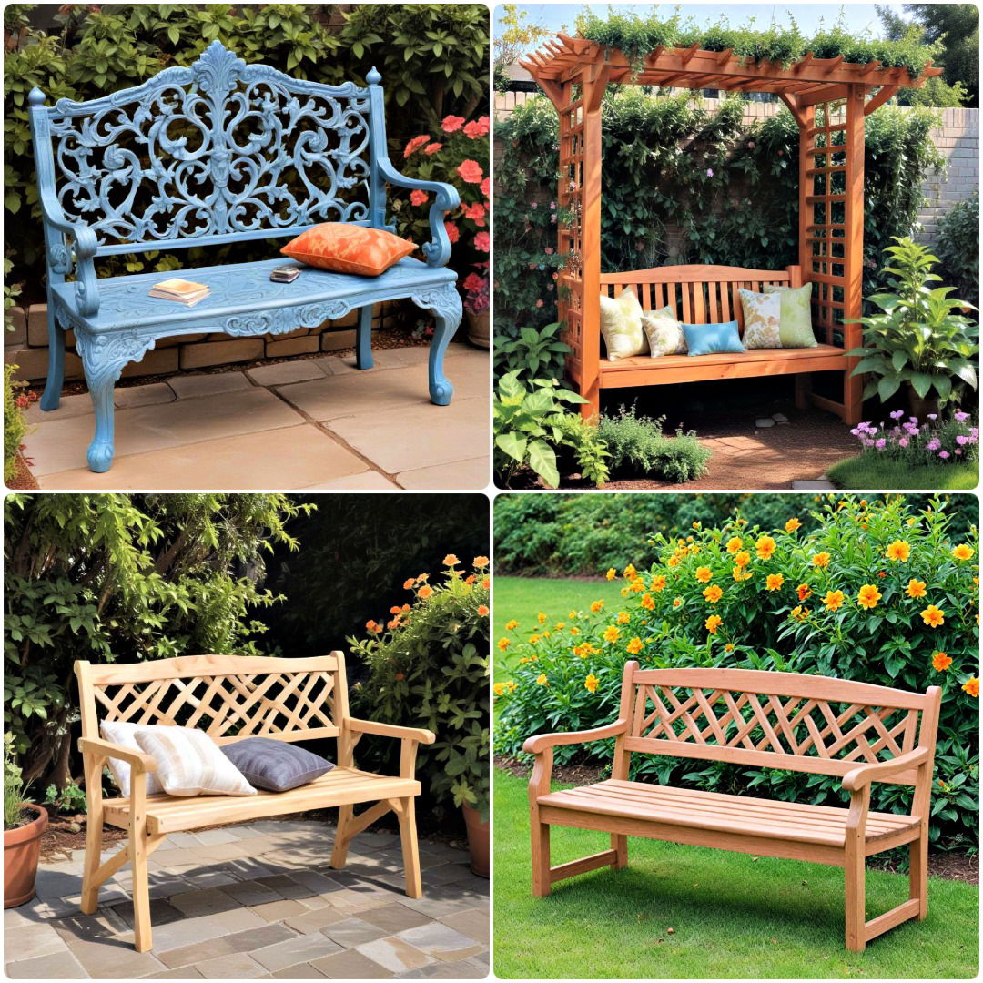 25 Garden Bench Ideas To Add Charm to Your Landscape