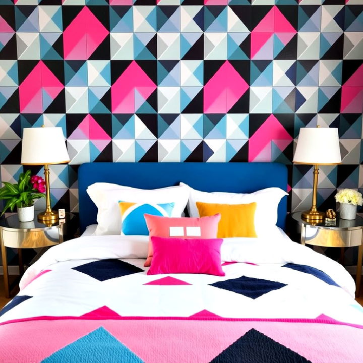 geometric patterns for bedding and walls