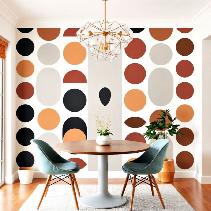 geometric wall decals for a temporary solution