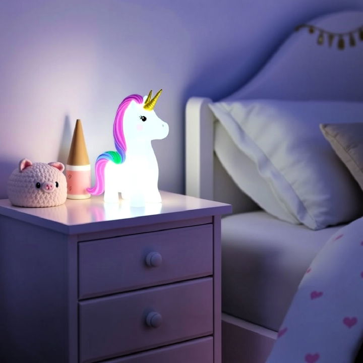 glowing unicorn night light design