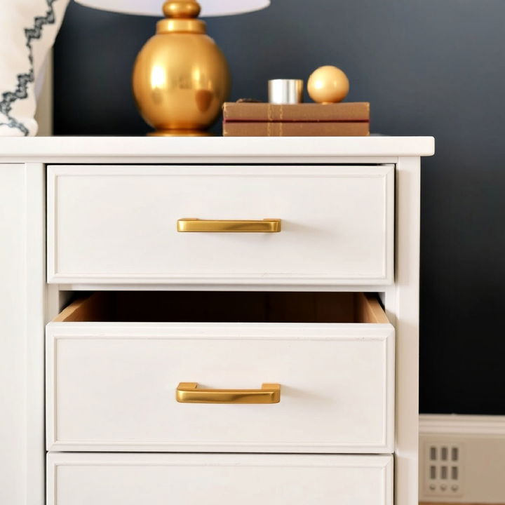 gold finished drawer pulls for bedroom