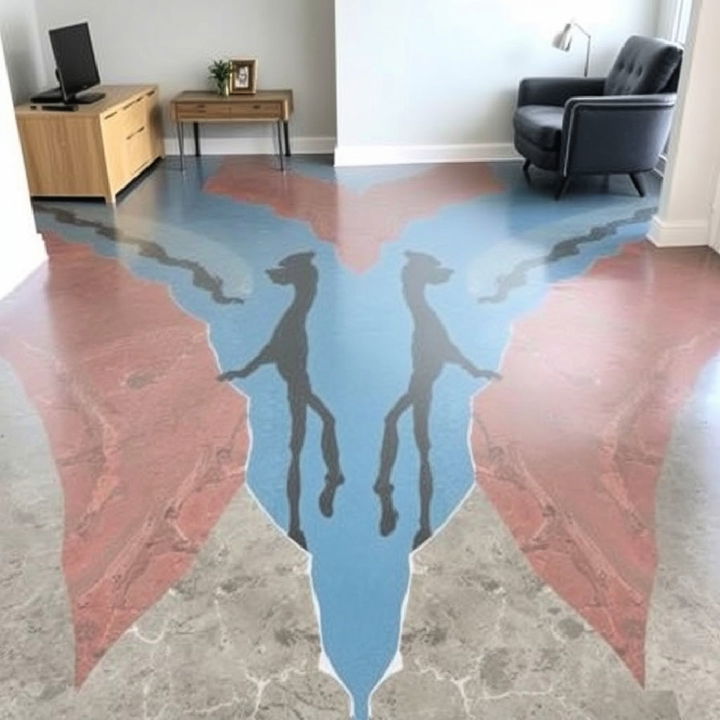 graphic film concrete coating floor